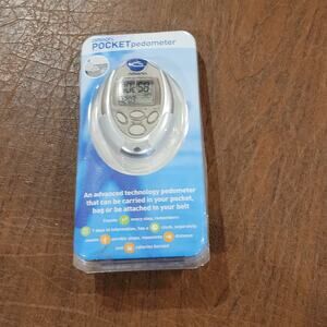 Omron HJ-112 Digital Pocket Pedometer Counts Steps & Calories Burned NEW sealed